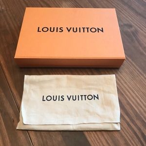 Louis Vuitton box (12x8x2.25”) and dust bag